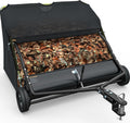42in Tow Behind Lawn Sweeper, 20 cu. Ft Leaf Grass Collector