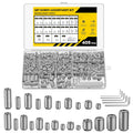 Vibit 405 Pcs Metric Set Screw Assortment Kit, M3 M4 M5 M6 M8
