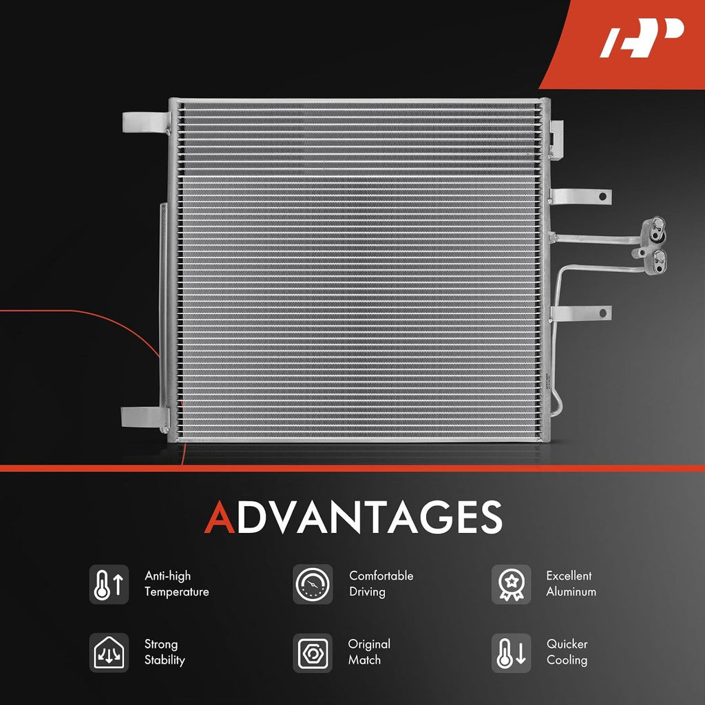 A-Premium Air Conditioning Condenser Compatible with Ram & Dodge