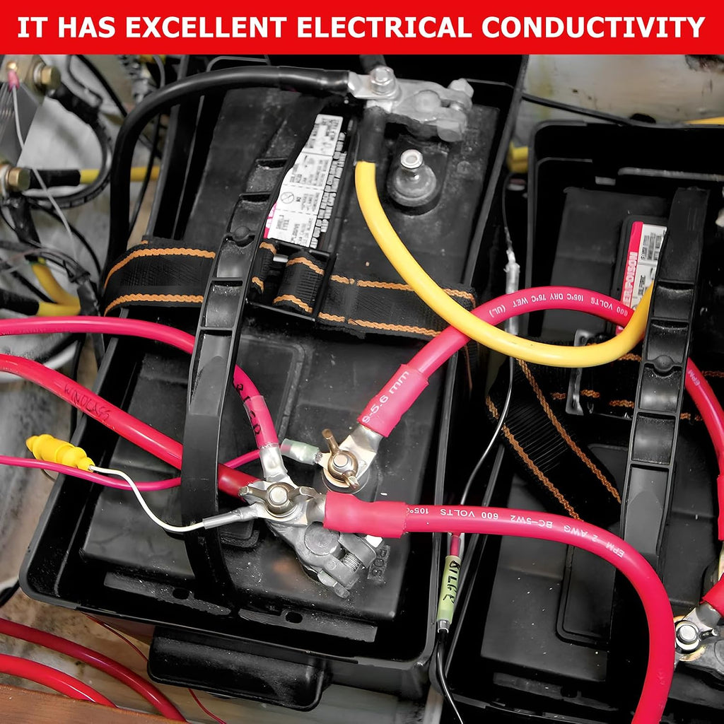 2 PCS 6AWG Battery Inverter Cables (1 FT)