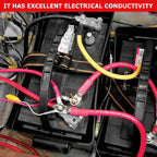 2 PCS 6AWG Battery Inverter Cables (1 FT)