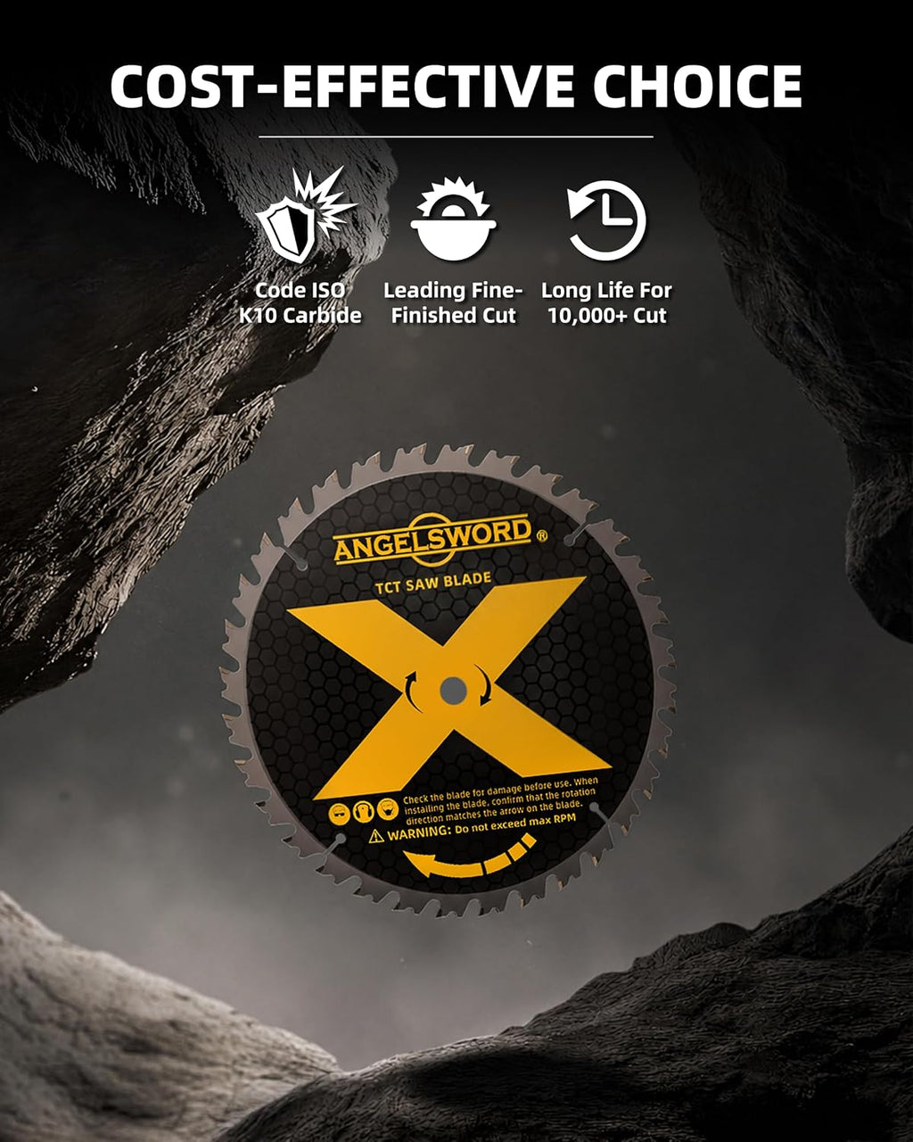 8-1/4 Inch Table Saw Blade/Circular Saw Blade for Fine Finish Wood Cutting, 60T, 3 Pack