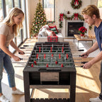 3 in 1 Multi Game Table, Swivel Combo Game Table with Foosball, Billiards & Table Tennis, Rod Storage Rack