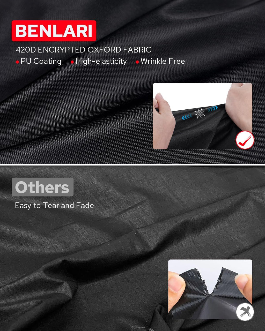 Waterproof Motorcycle Cover with Side Top Box Compatible with Harley Davidson Touring Ultra Limited Street Glide Road