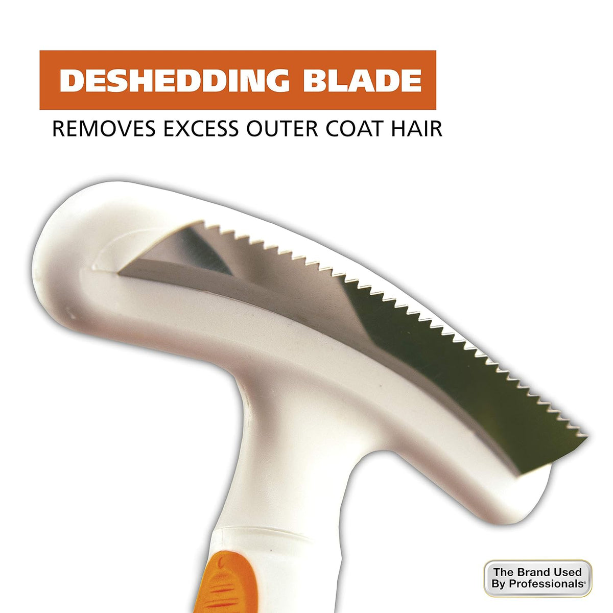 2-in-1 Combination Double Row Pet Rake with Hair Shedding Blade