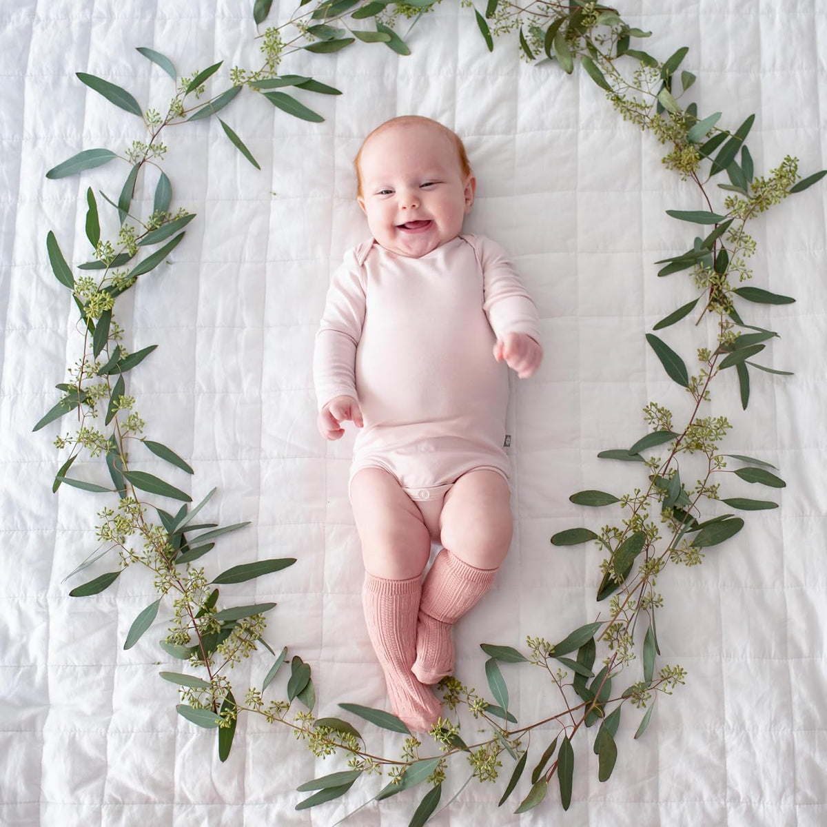 Soft Bamboo from Rayon Long Sleeve Unisex Bodysuit, 0-24 Months