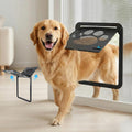PetPrime Dog Door for Screen Door with Flap Opening 12×14 inches,Lockable Auto-Close Magnetic Large Pet Door for