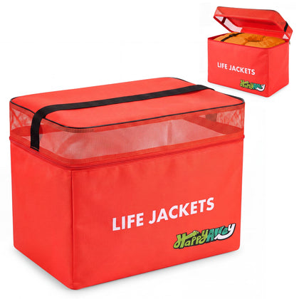 Heavy Duty Life Jacket Storage Bag, Orange, Small Style