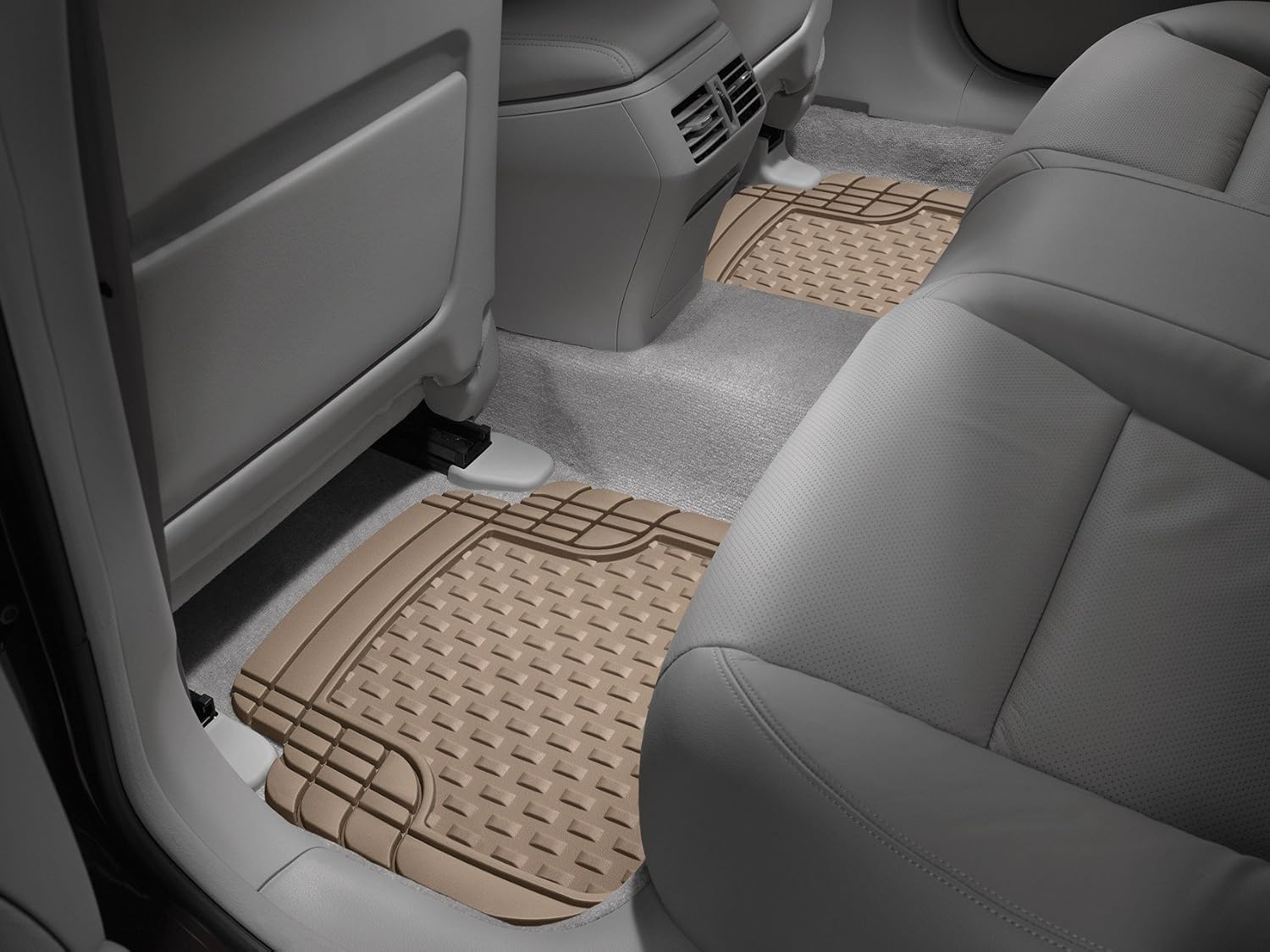 Semi Universal All Weather and Vehicle Trim to Fit Floor Mats - 4-Piece Set Black