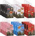 24Pcs Spider Party Paper Gift Bags, 6 Comic Designs with Handles