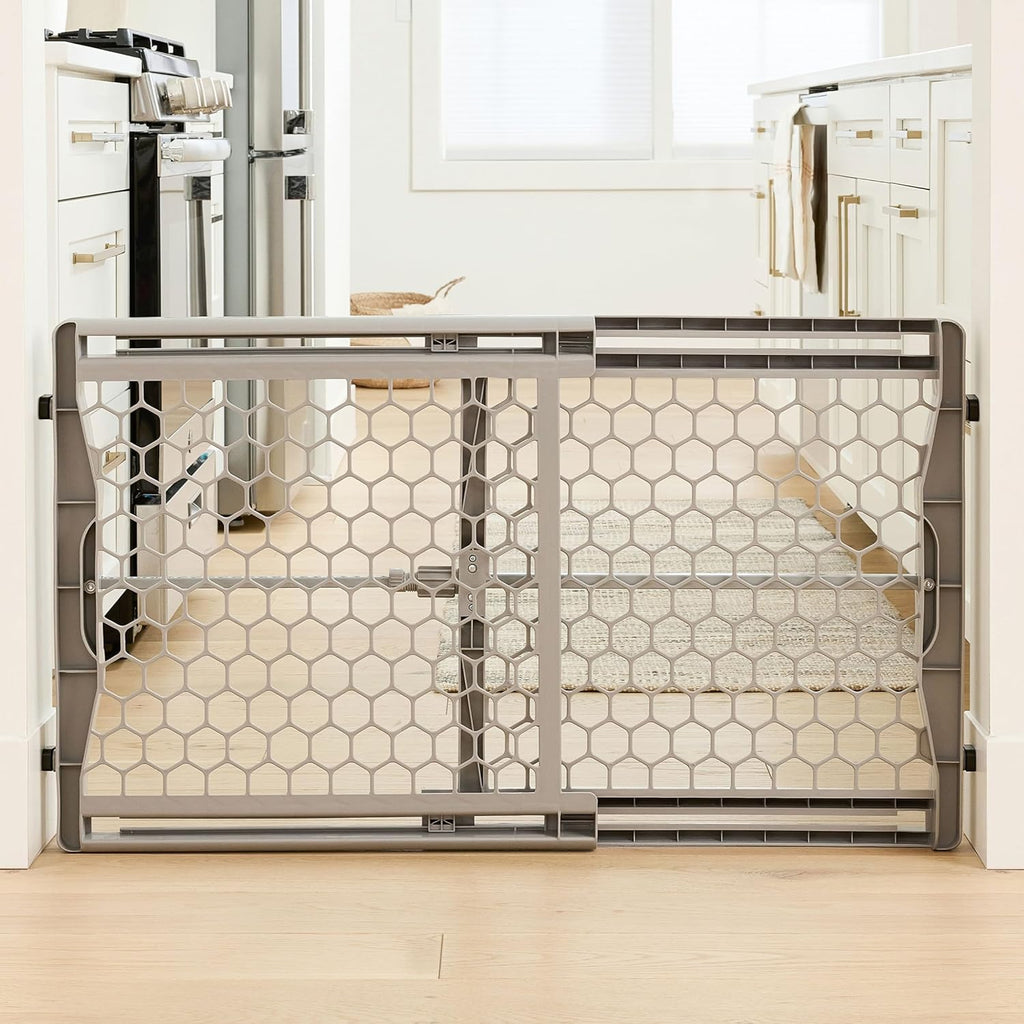 Safety 28"-42" Extra Wide Expandable Baby Gate for Doorways & Bottom of Stairs, Pressure Mounted Safety Gate for