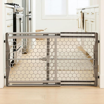 Safety 28"-42" Extra Wide Expandable Baby Gate for Doorways & Bottom of Stairs, Pressure Mounted Safety Gate for