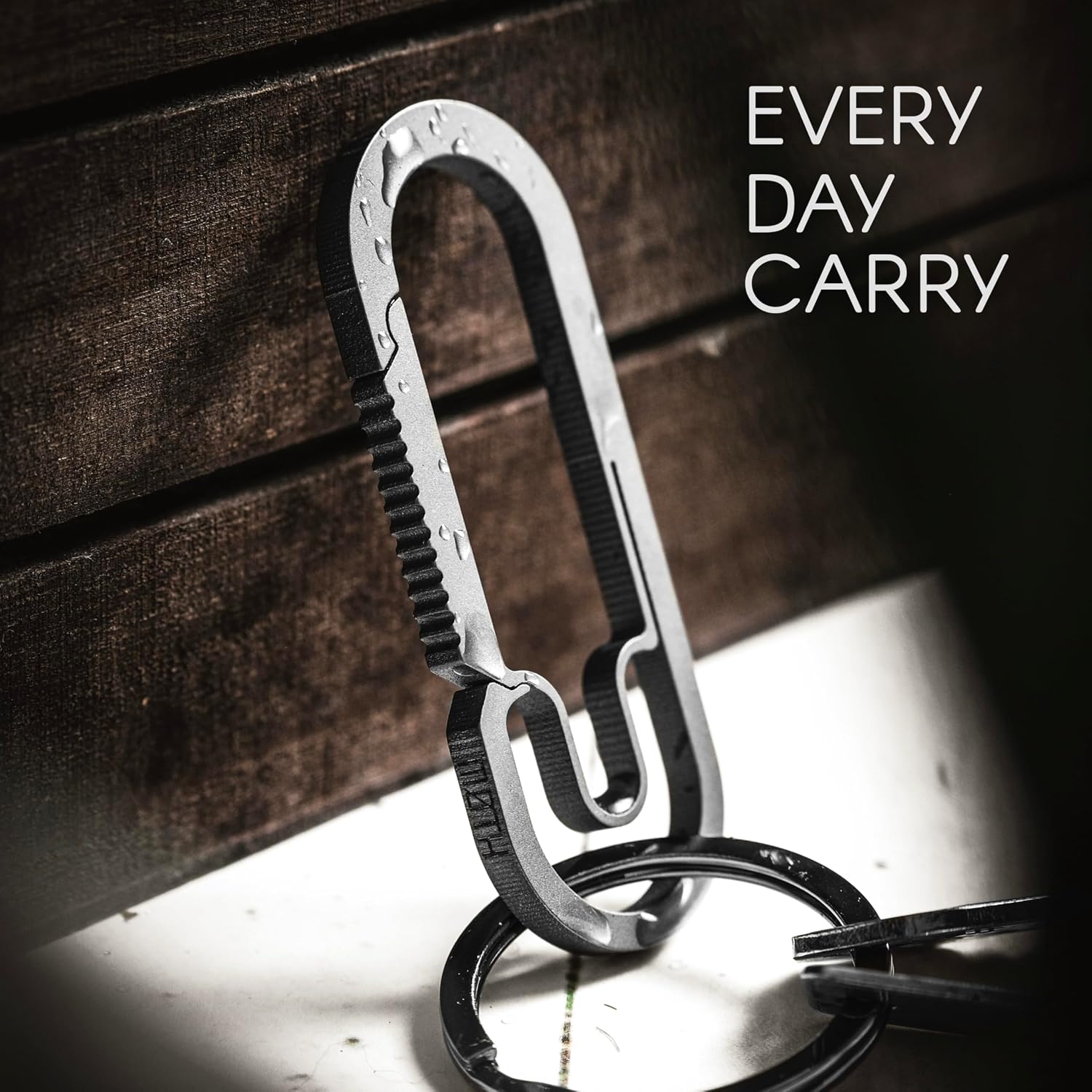 Baxter Titanium Carabiner Keychain – Ultralight for Everyday Carry/EDC – Multi-Purpose, Durable EDC Survival Gear