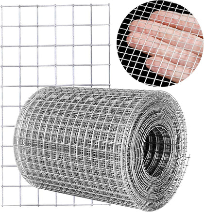 Hardware Cloth 1/4 in Galvanized Wire Mesh Roll (23 GA) Chicken Wire Fence Roll for Chicken Pen/coop Fences, Screen