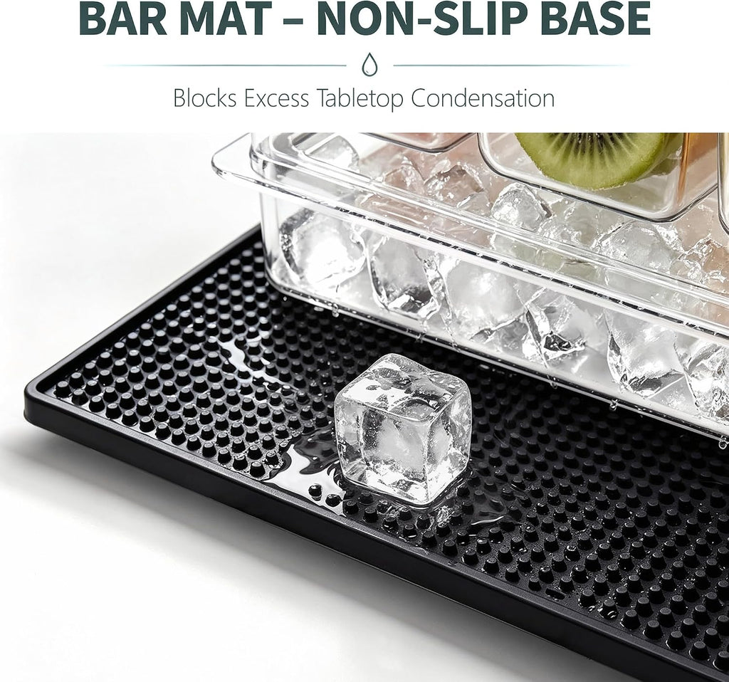 Chilled Bar Garnish Caddy with Ice Base