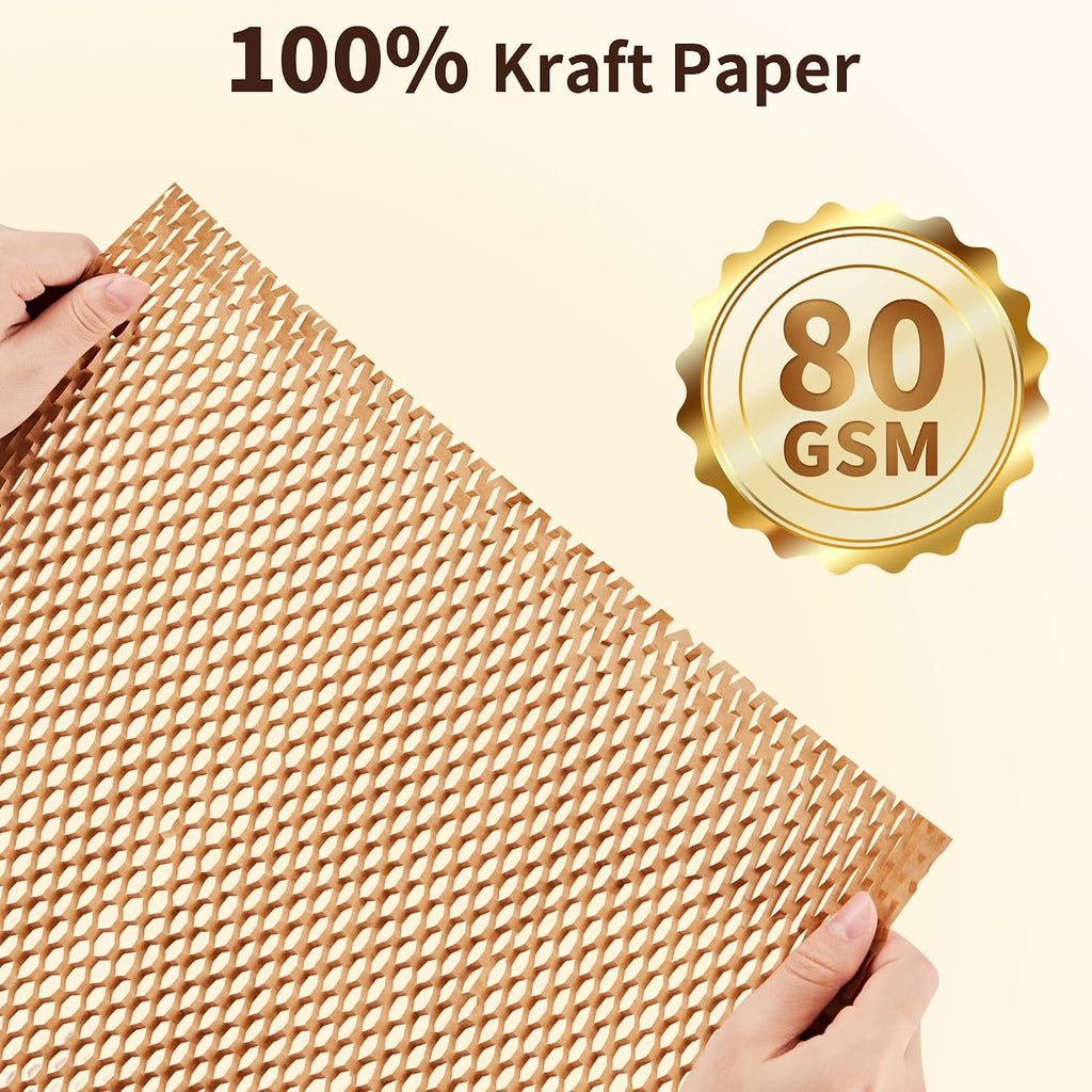 Honeycomb Packing Paper, 15" x 213' Bubble Wrap Roll for Packing | Eco-Friendly Honeycomb Packing Paper, Durable