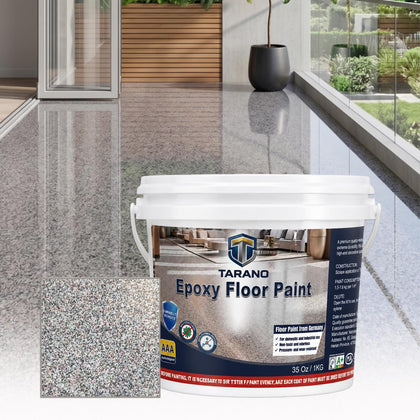 Epoxy Colored Sand Floor Paint for Concrete, Self-Leveling Coating