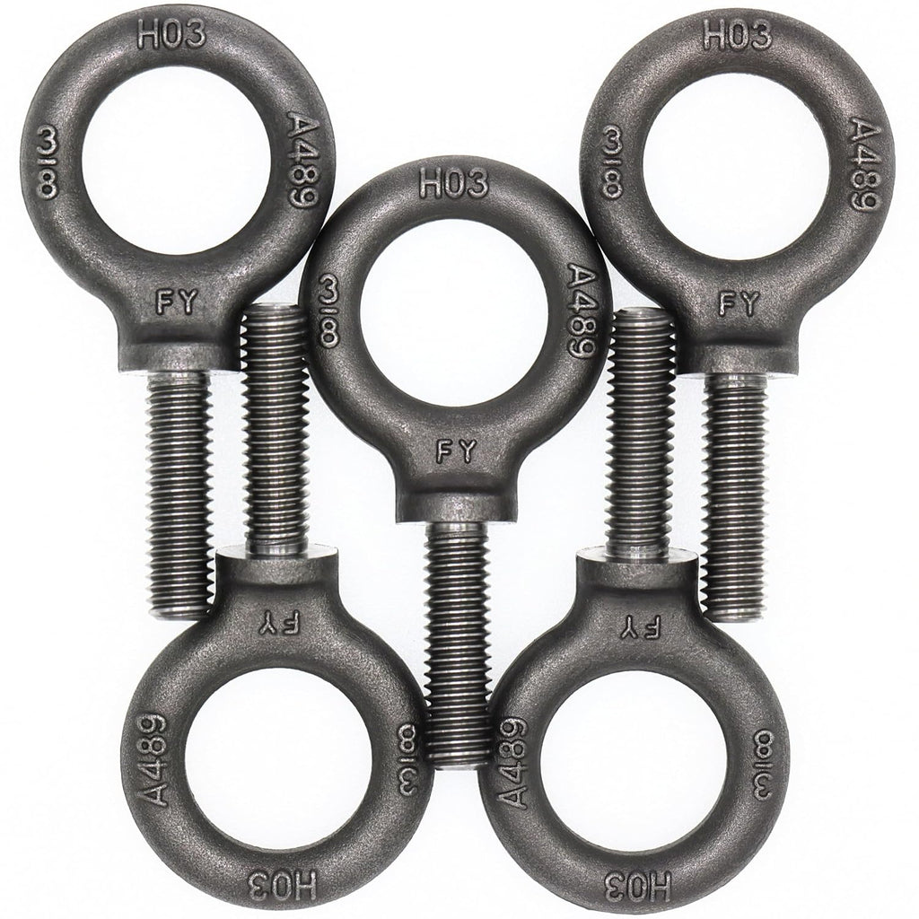 5 Pcs Lifting Shoulder Eye Bolts 3/8"-16 X 1-1/4"