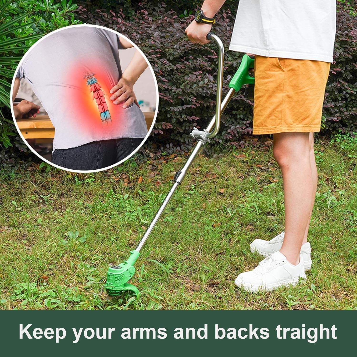 Weed Eater Handle Extension - Aluminum Ergonomic Weed Eater Attachments | Trimmer Grip, Weedeater Handle with Bracket