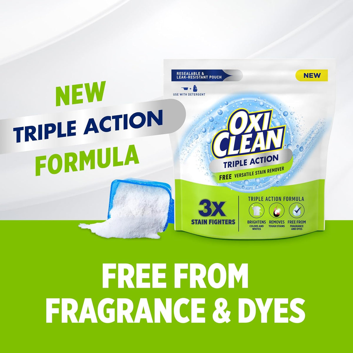 Triple Action Free Versatile Stain Remover Powder, 4 lbs