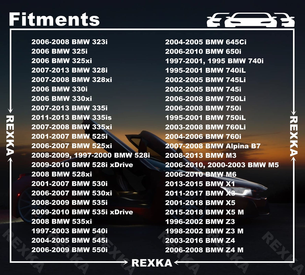 Rexka 10pcs M4.8 Fender Liner Bumper Cover Hex Head Screw for BMW 07147129161 E46 E90 E39 E60 E91 E92 E93 E63 E64 E38 X1 X3 X5