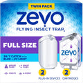 Flying Insect Trap for Fruit Flies & Gnats, 2 Plug-in Bases, 2 Refills | Catches Fruit Flies & Gnats Near Fruit Bowls