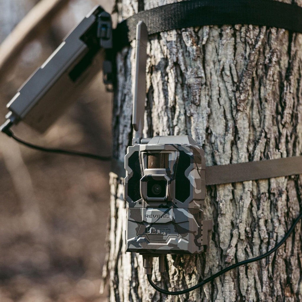 Reveal Ultra Cellular Trail Camera – 4K Photo, 1080P Video, Live Streaming, GPS, Low-Glow/No-Glow Flash, LTE –