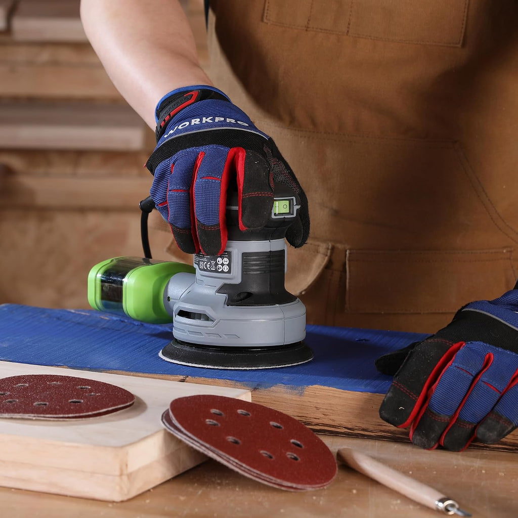 150 Pack 5 Inch Sanding Discs Sandpaper, 8-Hole Hook and Loop | 10 Grits (60/80/100/120/150/180/240/320/400/600) for