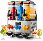 Commercial Slushie Machine 15Lx3 Triple Tank Margarita Drink 180Cups
