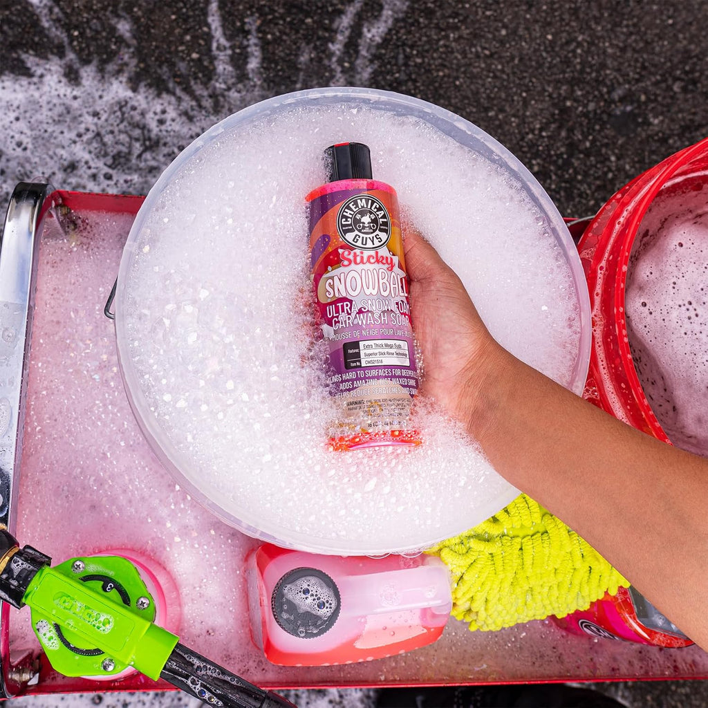 Sticky Snowball Ultra Snow Foam Wash Soap, Cherry, 16 oz