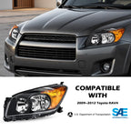 Headlight Assembly Compatible With 2009-2012 Toyota RAV4