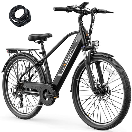 Roamer/ST Electric Bike for Adults, 26'' Commuter Ebike 1200W 528WH Removable Battery, 28MPH 62miles, Electric