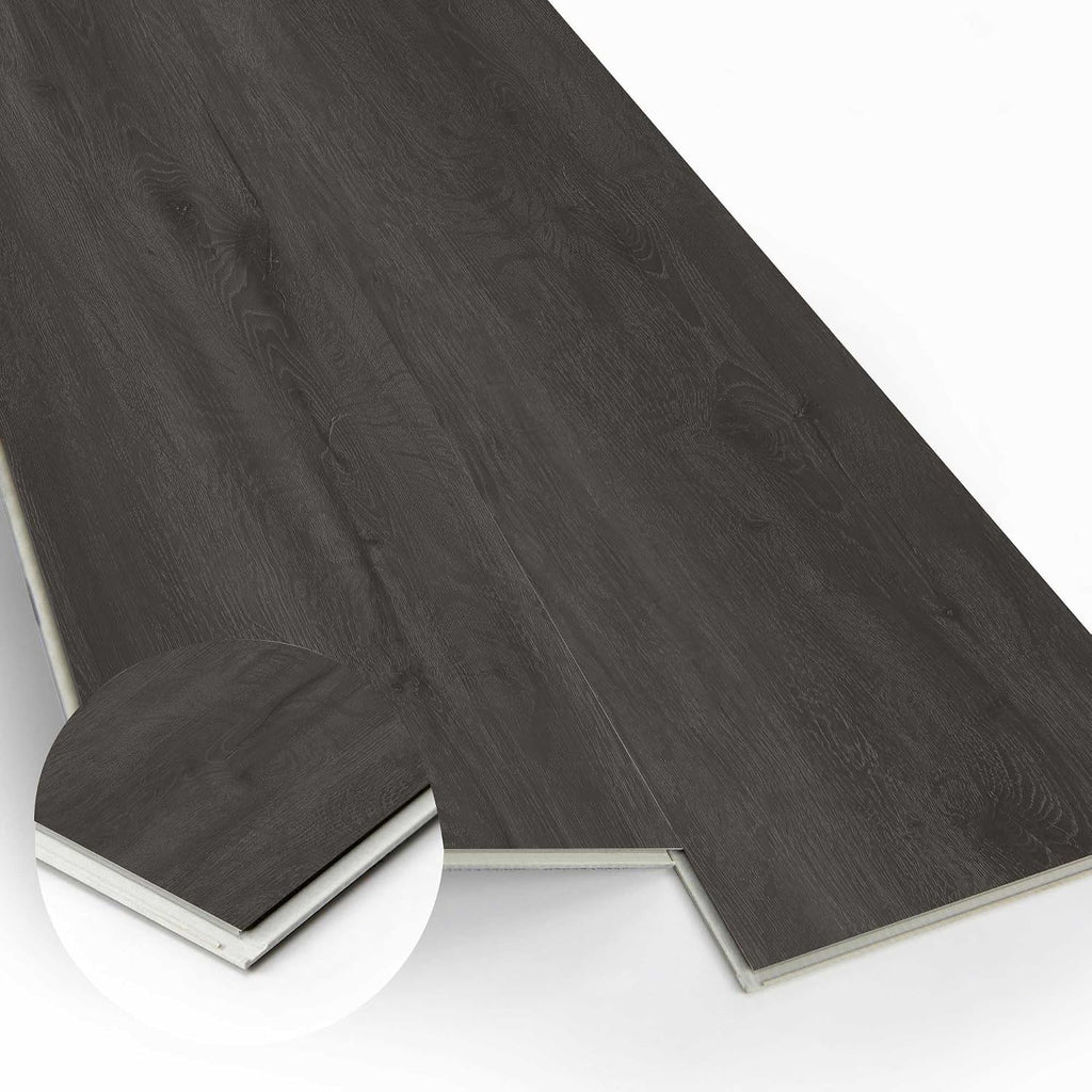 Click Lock SPC Luxury Vinyl Flooring Plank | 5mm Thick | 40.8 x 7 Inch | Wood Textured | Rigid Surface Hard Core |