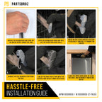 Dishwasher Stop Clip for Whirlpool WDF310PLAW4 (2-Pack)