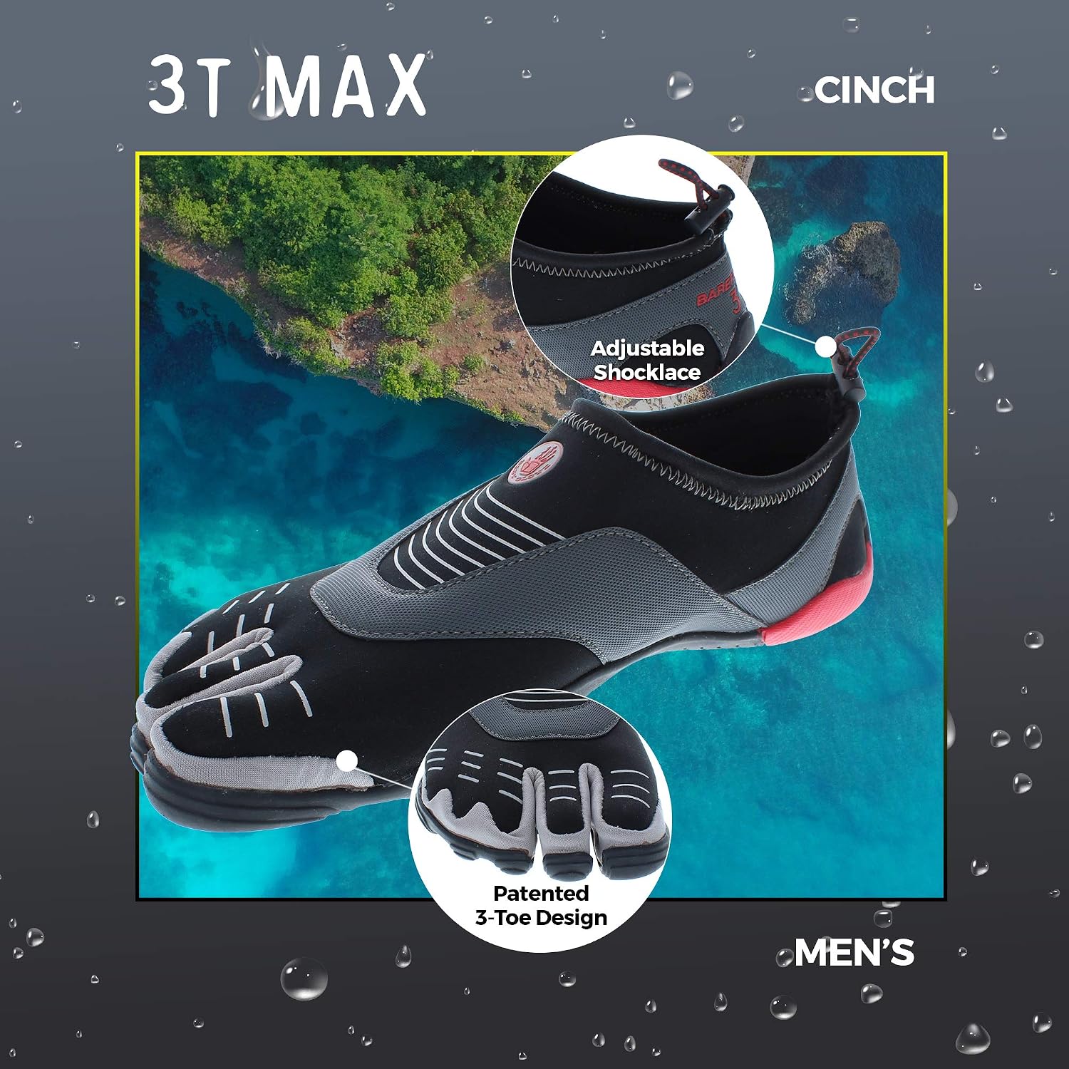 Men's 3T Barefoot Cinch Water Shoe