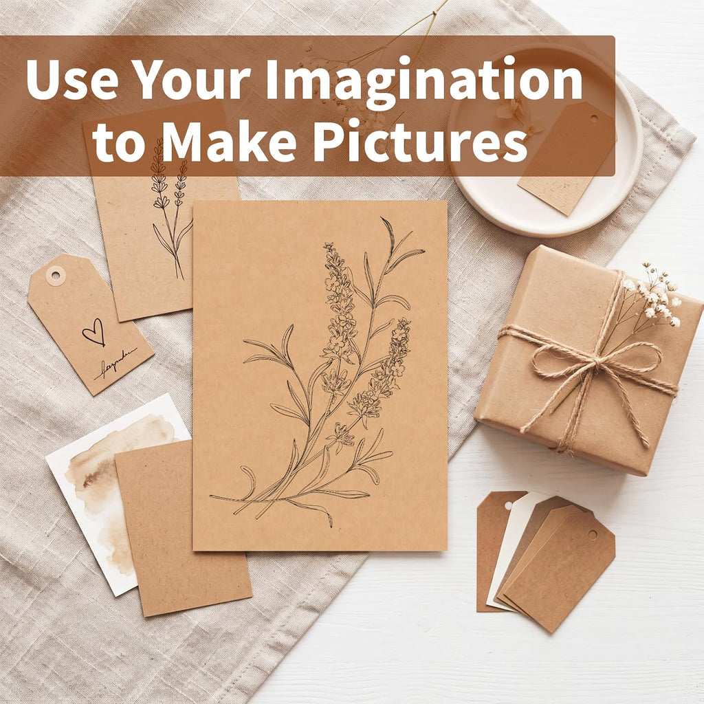 100 Pack 8x10 Chipboard Sheets, Kraft Cardboard for Shipping