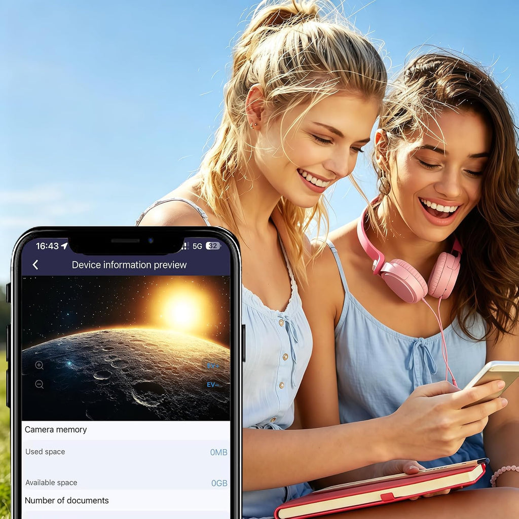 Smart Telescope for Adults Kids Beginners, 4K Digital Electronic Astrophotography Telescope with 3" Flip Screen, App