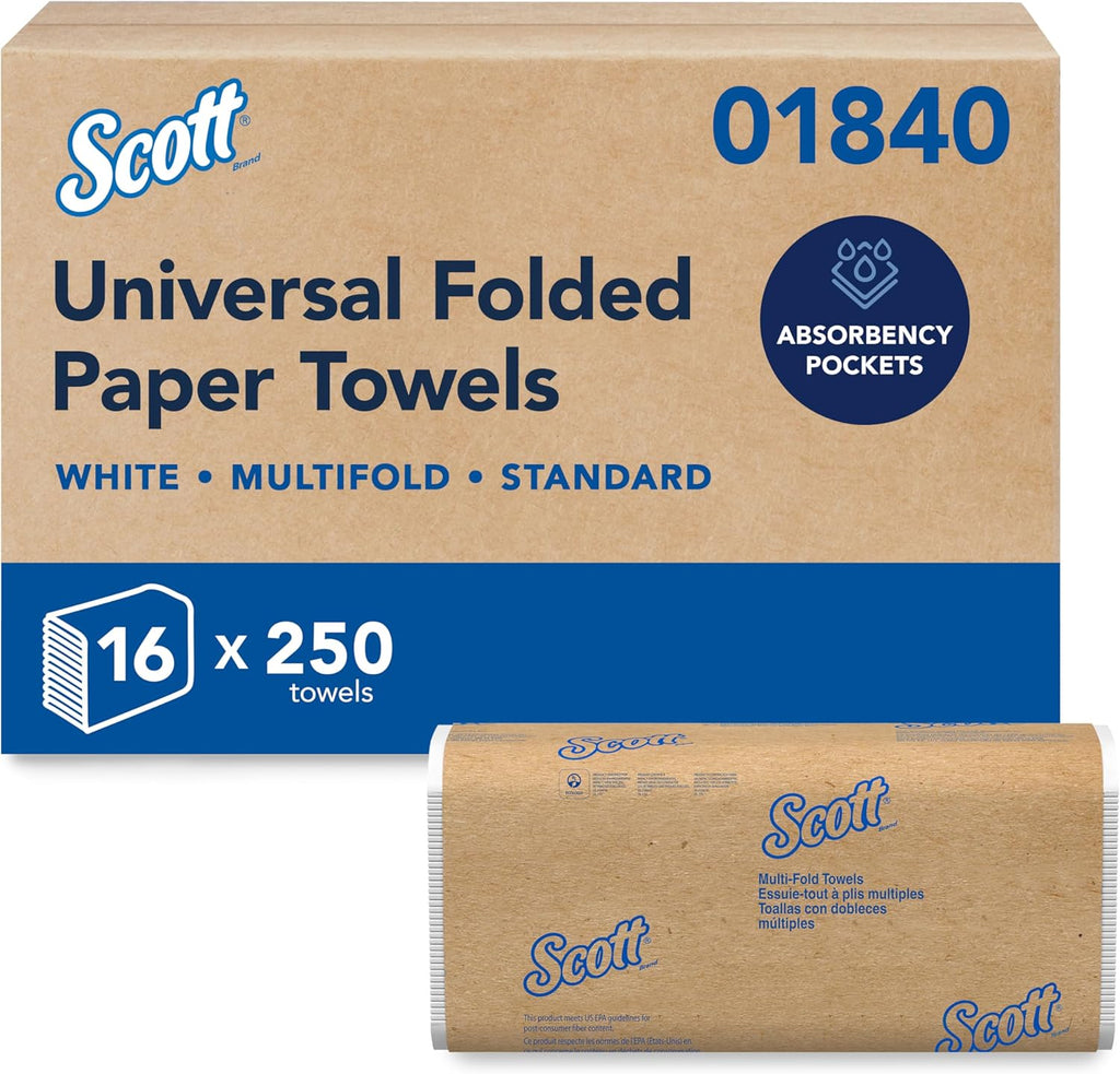 Multifold Paper Towels, Bulk, 16 x 250 Sheets (01840)