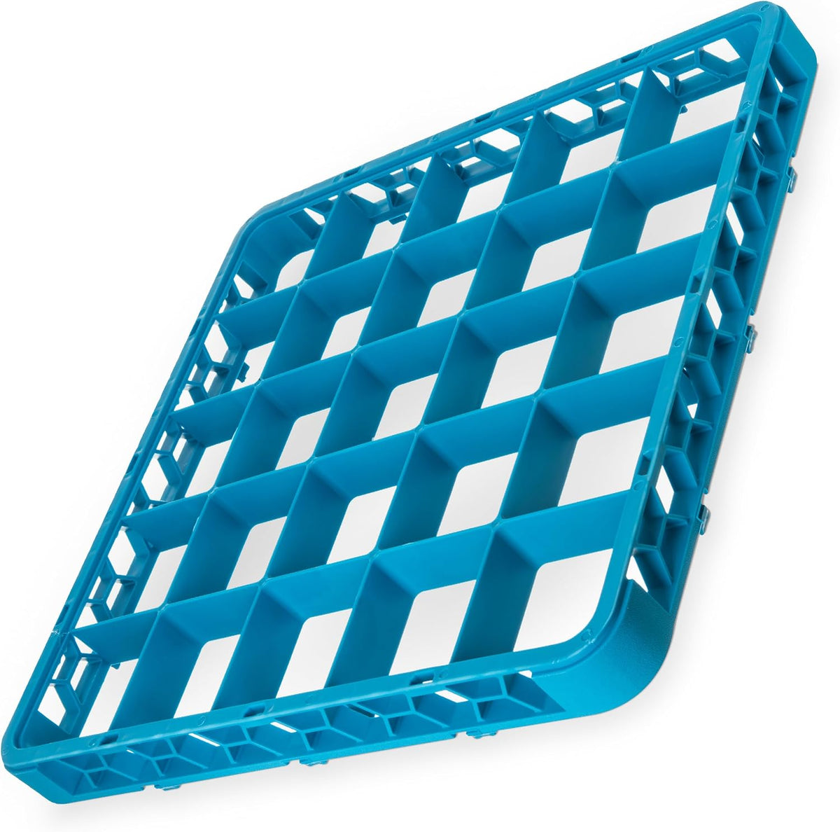 RE2514 OptiClean 25 Compartment Divided Glass Rack Extender, 1.78", Blue