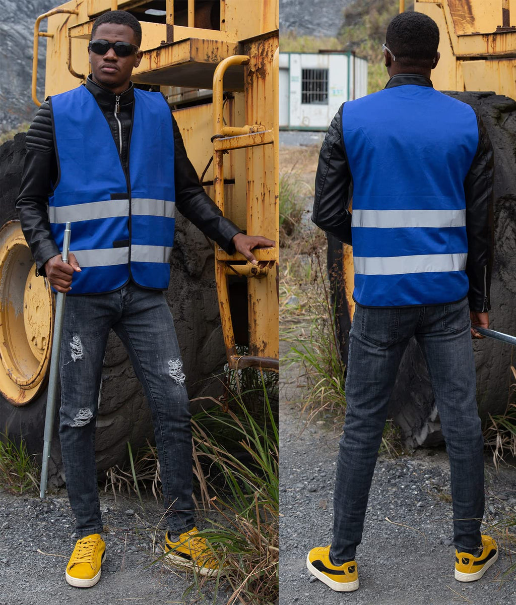 High Visibility Reflective Safety Vest Bulk 10 Pack