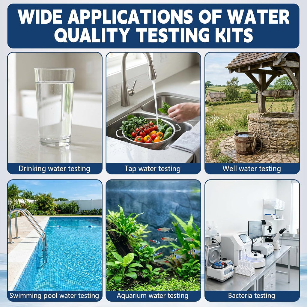 All-New 23 in 1 Drinking Water Testing Kit 158 Strips,Well Water Testing Kit & Water Test Strip for House Water for