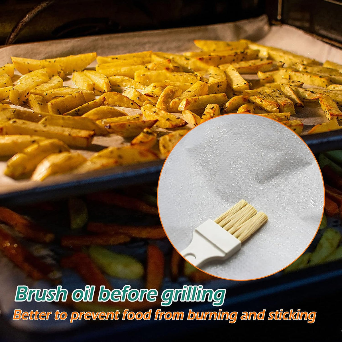 Baking Parchment Paper, 100Pcs 8x12 inch Kitchen Parchment Paper Baking Sheets, Non-Stick Precut Baking Parchment for