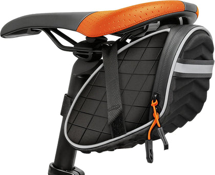 Bike Saddle Bag Bicycle Under Seat Bag 3D Shell for Mountain/Road Cycling