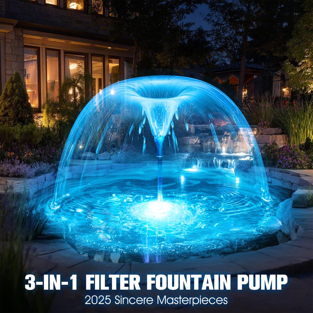 Submersible Pump|Pond Filter System Kit|Pond Filter Fountain