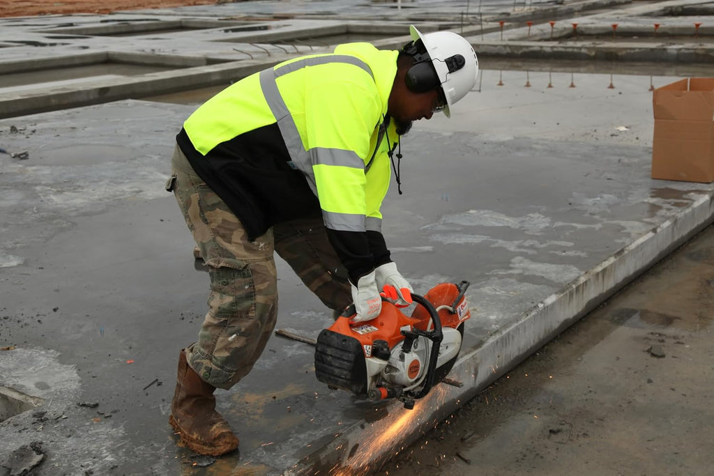 Mounted Earmuffs For Full Brim Hard Hats
