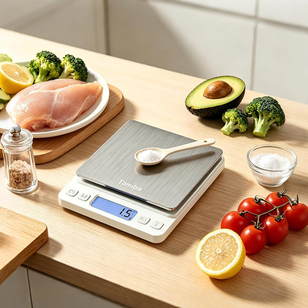 3000g Digital Touch Pocket Scale 0.01oz Resolution 2 AAA Batteries Included