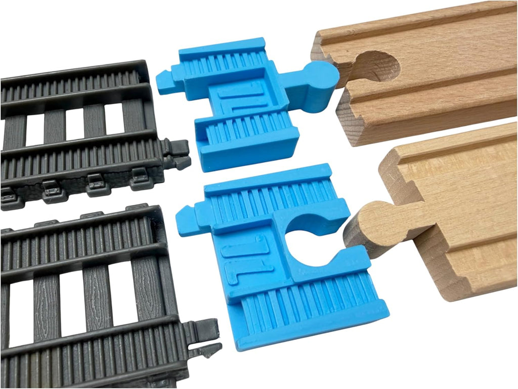 .com Adapters, Compatible with Thomas & Friends Trackmaster Gray 2014 and Wooden Railway Tracks, Essential