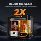 Large Resin 3D Printer Enclosure with Ventilation Kit & LED Light