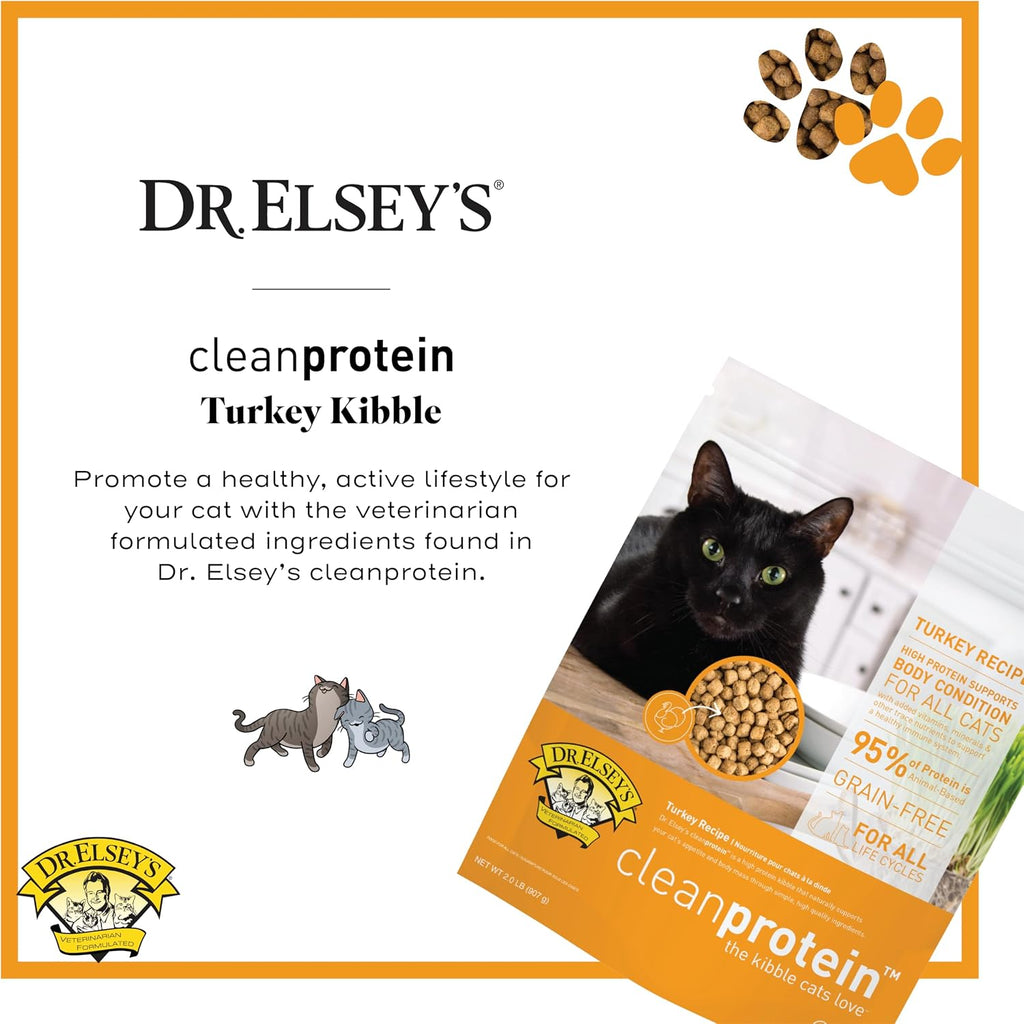 cleanprotein Turkey Cat Kibble 2 lb. Bag