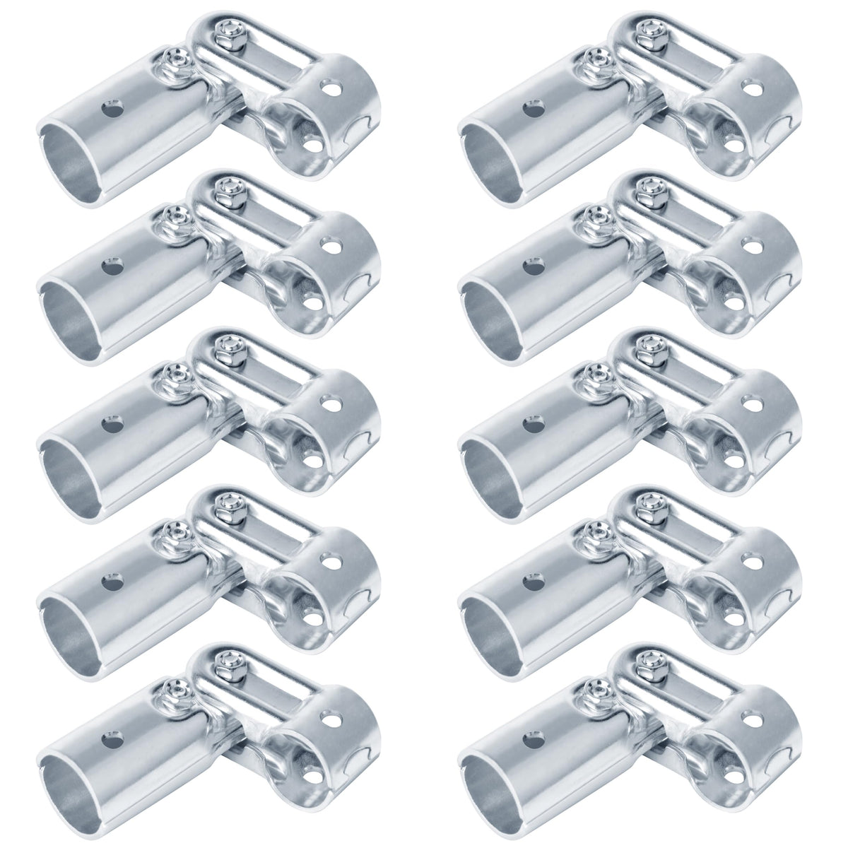Fanmao 10 Sets Adjustable Angle Pipe Clamp Connector, Fits 3/4" EMT Conduit
